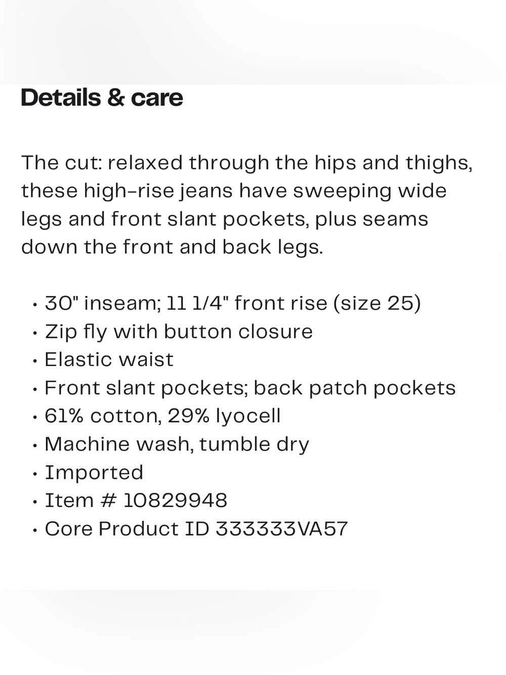 Madewell Wide-Sweep Denim Trousers
ROBERTSON WASH - Picture 4 of 8